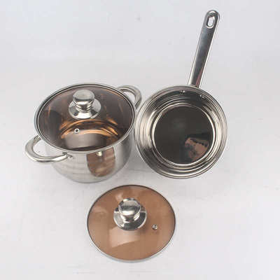 汤锅cookware件套管十二   复具底出口锅12pcspot不锈钢耳set