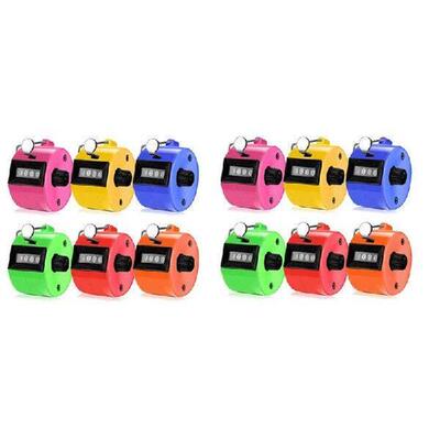 AC88-12PCS Hand Counter 4 Digit Mechanical Palm Click