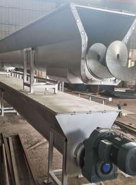 按需制造无轴螺旋输送机U型上料输送机粮食矿砂颗粒污泥输送机