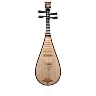 敦煌牌琵琶560 牡丹头花 560M花梨木乌木相轸清水如意头花