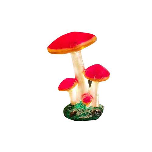 仿真发光蘑菇灯户外防水太阳能花园装饰景观灯创意室外草坪灯