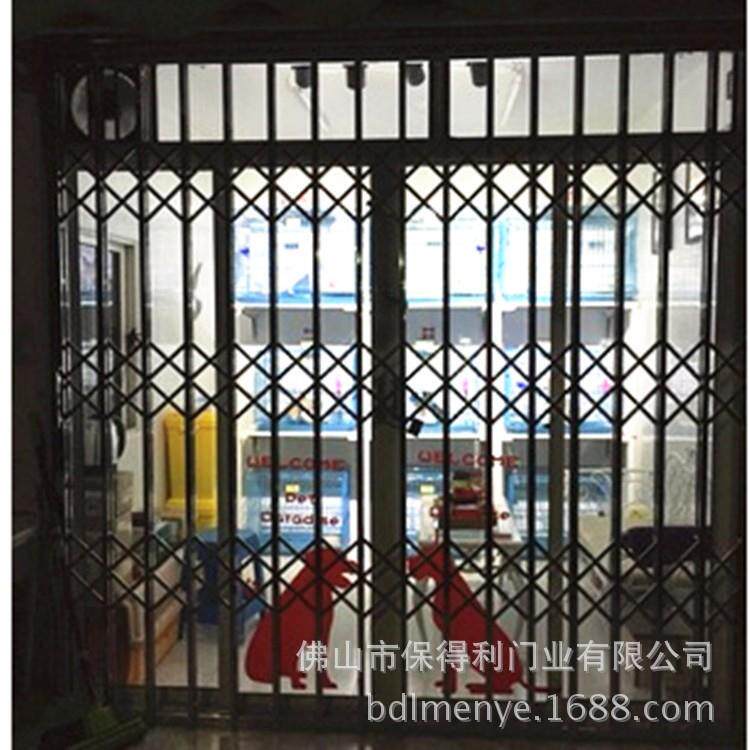 佛山厂家不锈钢拉闸门 防盗门窗仓库推拉门商铺门折叠门防盗门