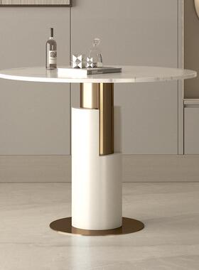 HY-C29茶几洽谈桌轻奢风沙发边角几金属小圆形桌子阳台桌子咖啡接