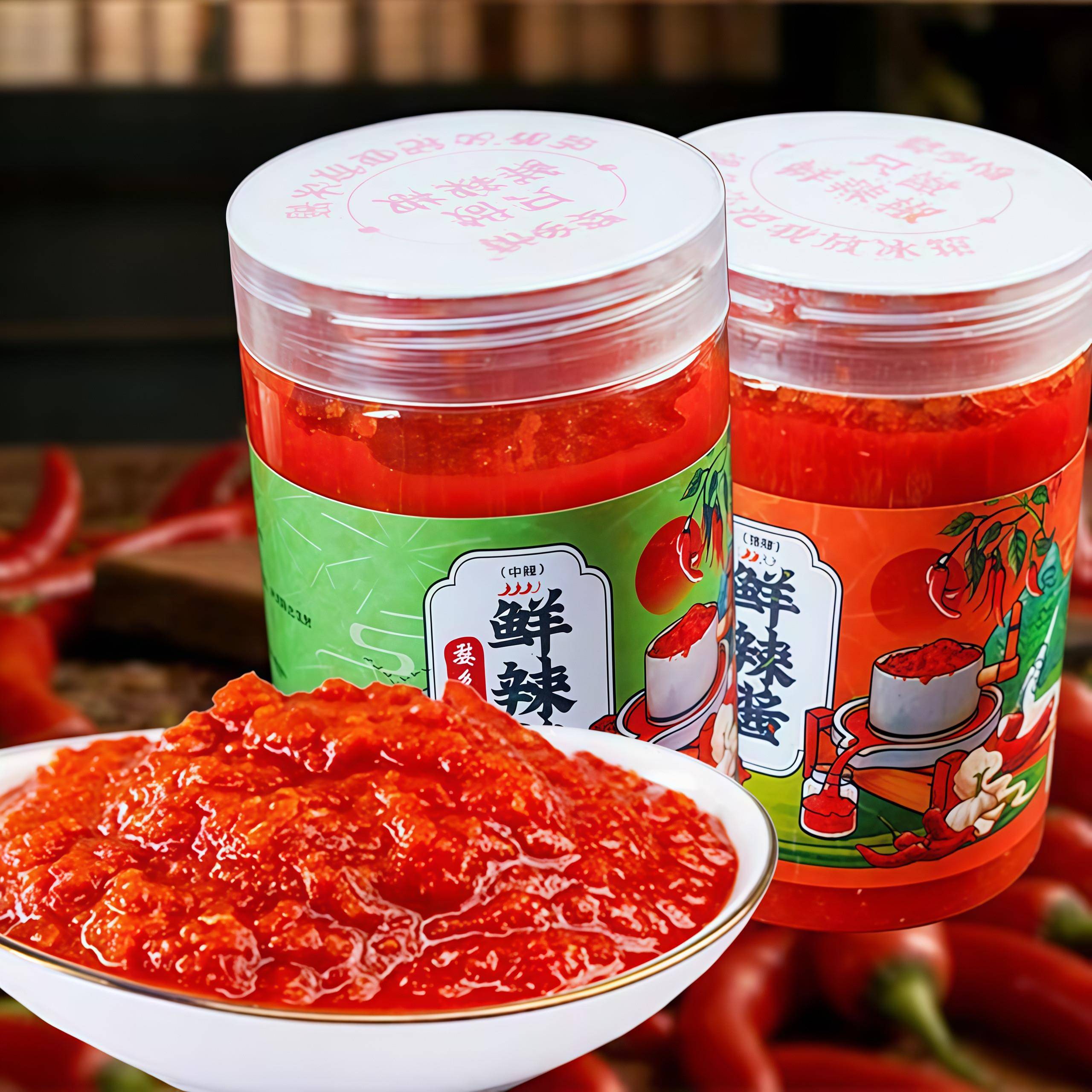 香辣拌饭酱正宗婺源农家石磨辣椒酱手工新鲜辣椒酱香辣拌饭酱江西