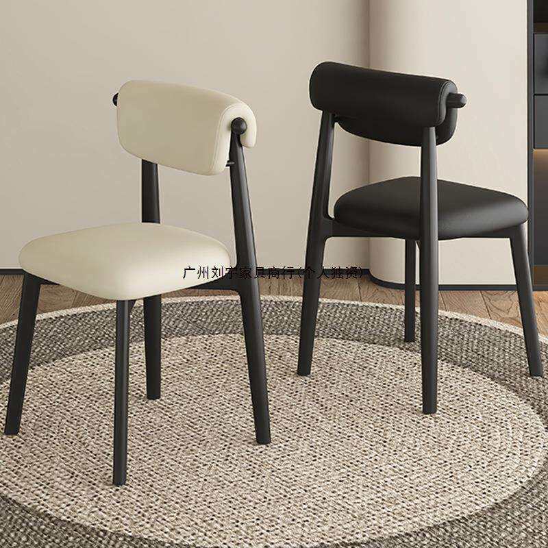 2026新款椅子餐椅家用餐桌椅轻奢高级感法式餐椅意式极简舒适靠背