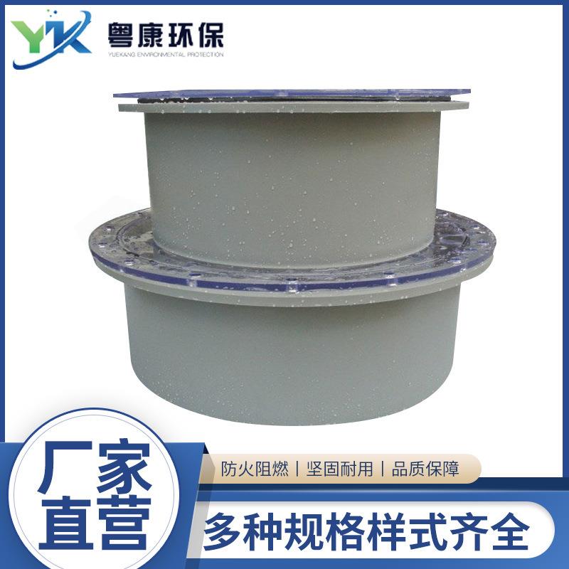 pp透视窗法兰喷淋塔视镜洗涤塔透明阻燃检测口观察孔法兰盘