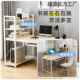 电脑VAW租书桌书架组合一体台式 简约房用家学生桌办公桌卧室简易