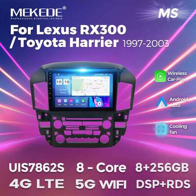 适用于LexusRX300ToyotaHarrier1997-2003智能车载安卓导航仪