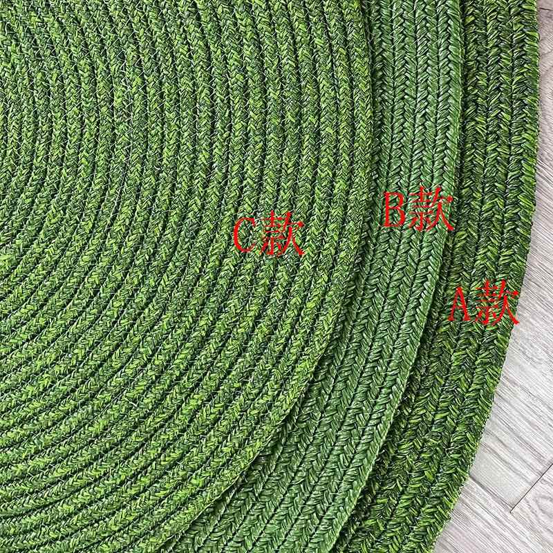 草坪户外地毯卫生间浴室门阳飘台窗编耐磨滑防防水PWT防晒手工织