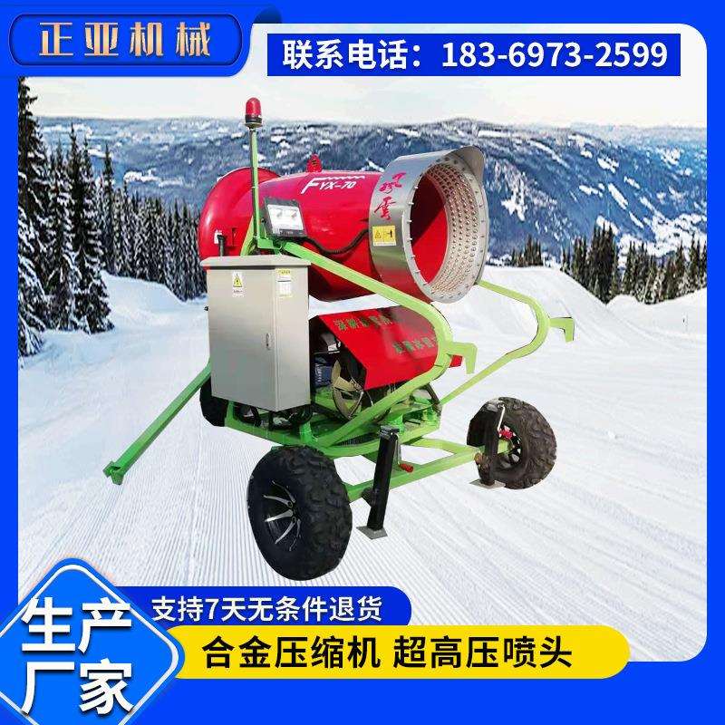 户外滑雪场飘雪式人工造雪机滑雪设备景观雪景雪雕造雪机