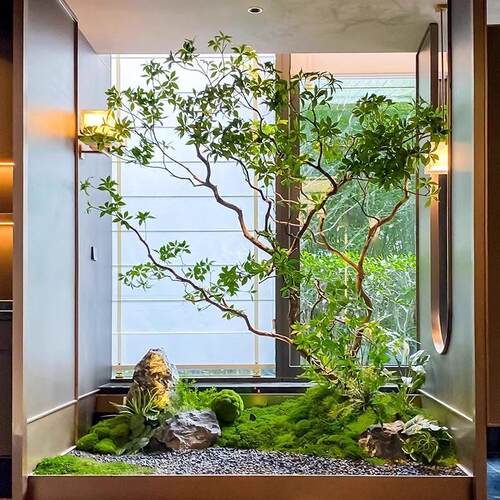 精品级仿真马醉木装饰仿真树室内空间绿植橱窗植物落地式客厅造景