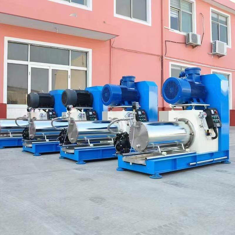 厂家加工油漆涂料悬浮剂卧式磨砂机高粘度卧式防爆砂磨机