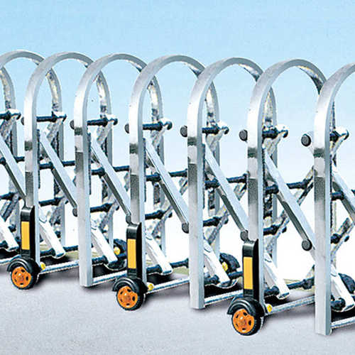 高速公路伸缩门批发厂家移动定路障推拉路障伸缩门高速折叠路障