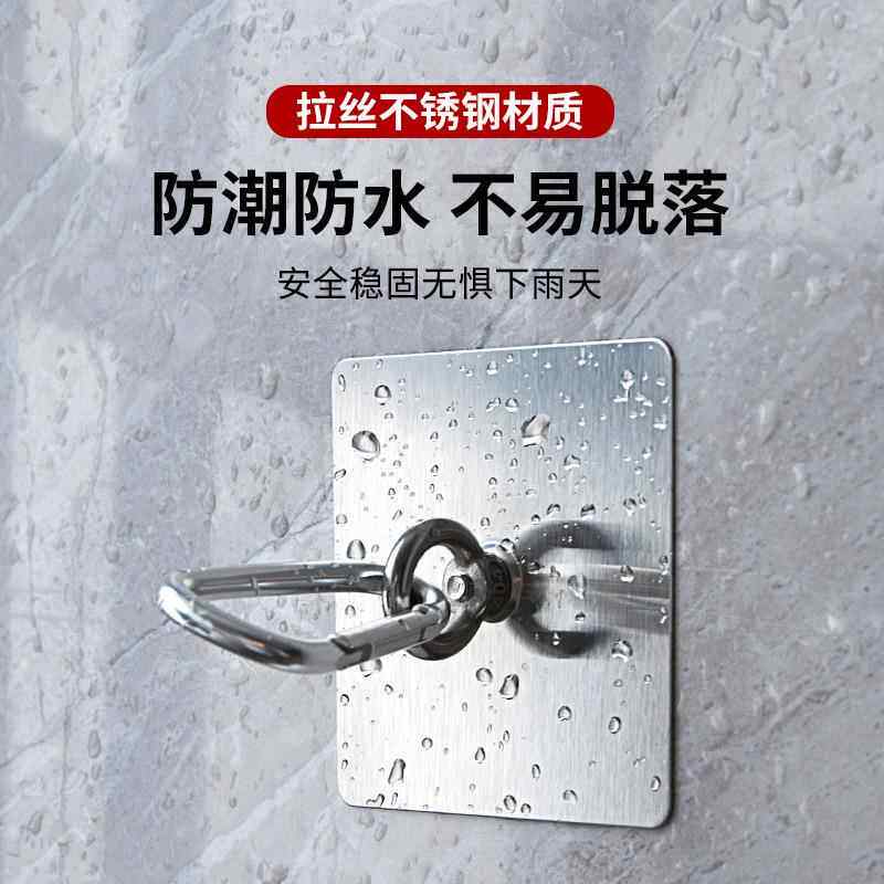 不锈钢牵引绳固定钩栓狗吊环挂钩遮阳网晾衣绳配件文明养犬勾