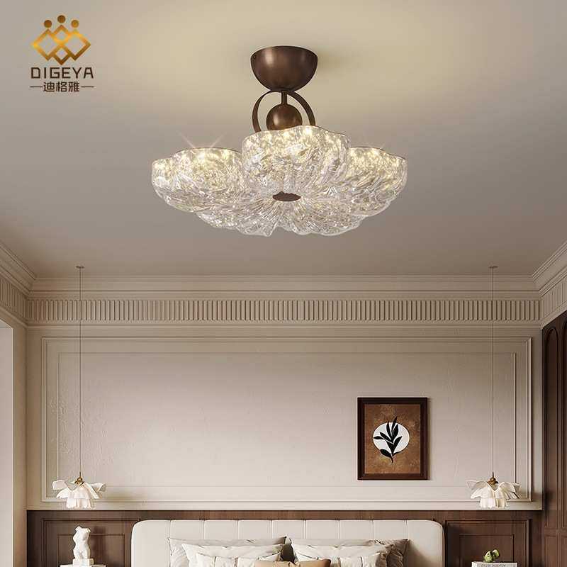 迪格雅法式中古风客厅卧室普瑞护眼轻奢高端冰纹金箔树脂吸顶灯具,家装灯饰光源,智能吸顶灯,淘宝优惠券,粉丝福利购,淘宝优惠卷