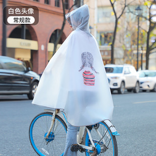 自行车雨衣骑行学生初高中成人带书包位加厚防暴骑行户外徒步雨披