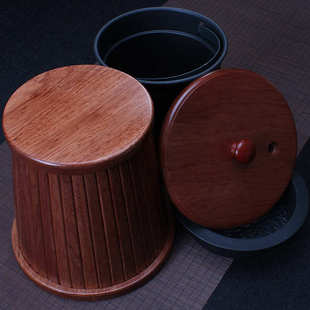 花梨木茶水桶实木茶渣桶茶盘茶具配件覆古茶具茶水桶废水桶茶滤桶