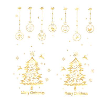 Christmas Decoration Shopping Mall Window Scene Layout Glass