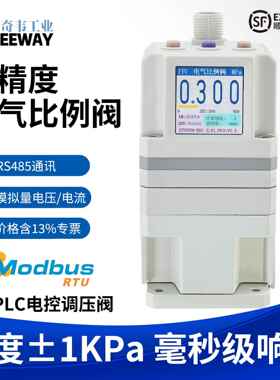 RS485通讯ITV电气比例阀气动模拟量减压阀PLC电控调压MODBUS奇韦
