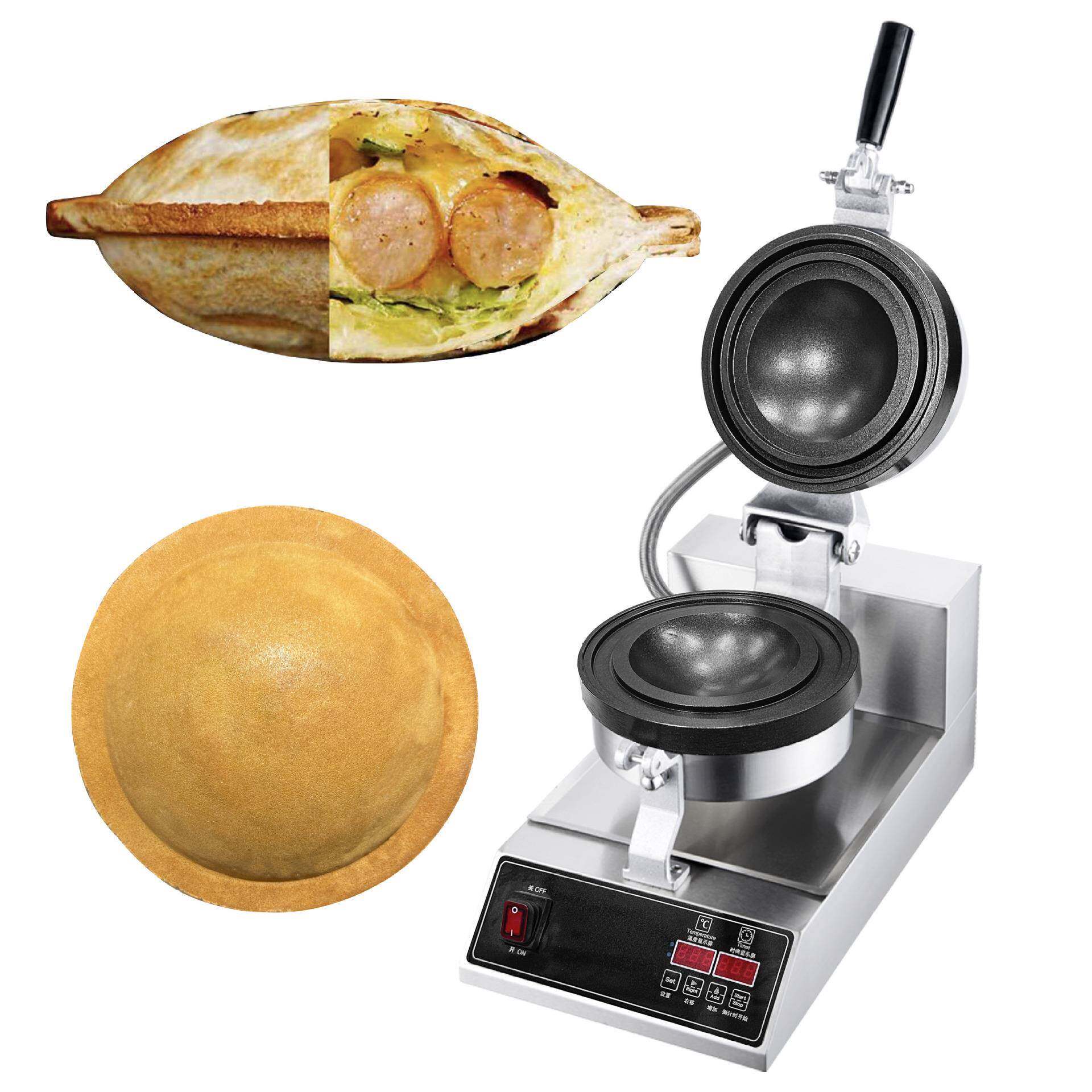 汉堡机电热光面160MM超大UFO飞碟面包夹心汉堡机可做110V/220V