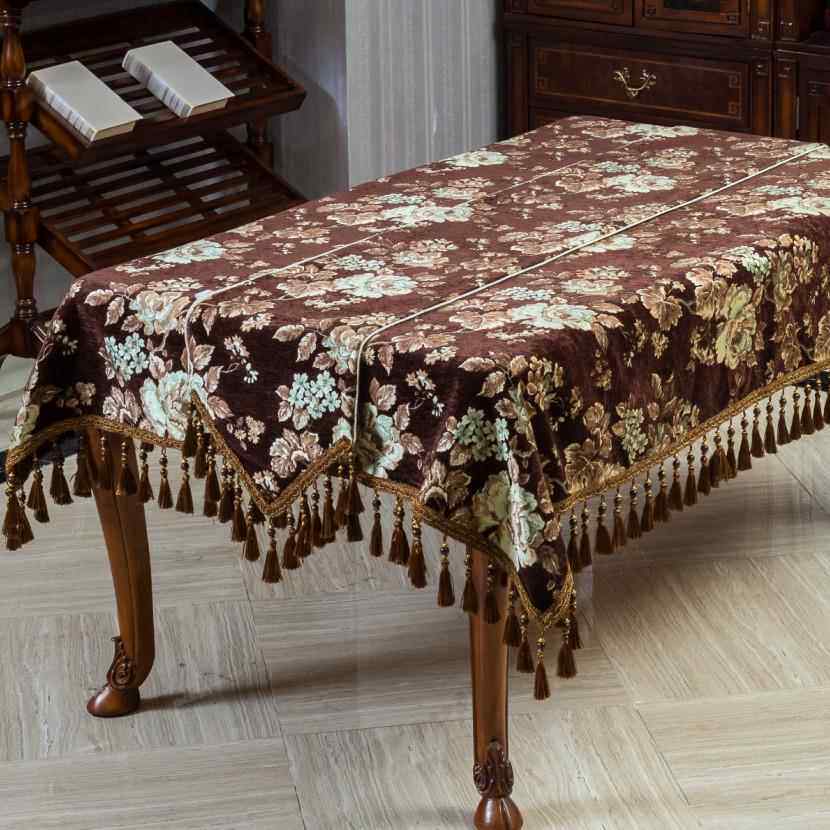 正品欧洲餐桌集桌美国餐厅布客厅咖啡桌桌定制圆布桌布桌布轮