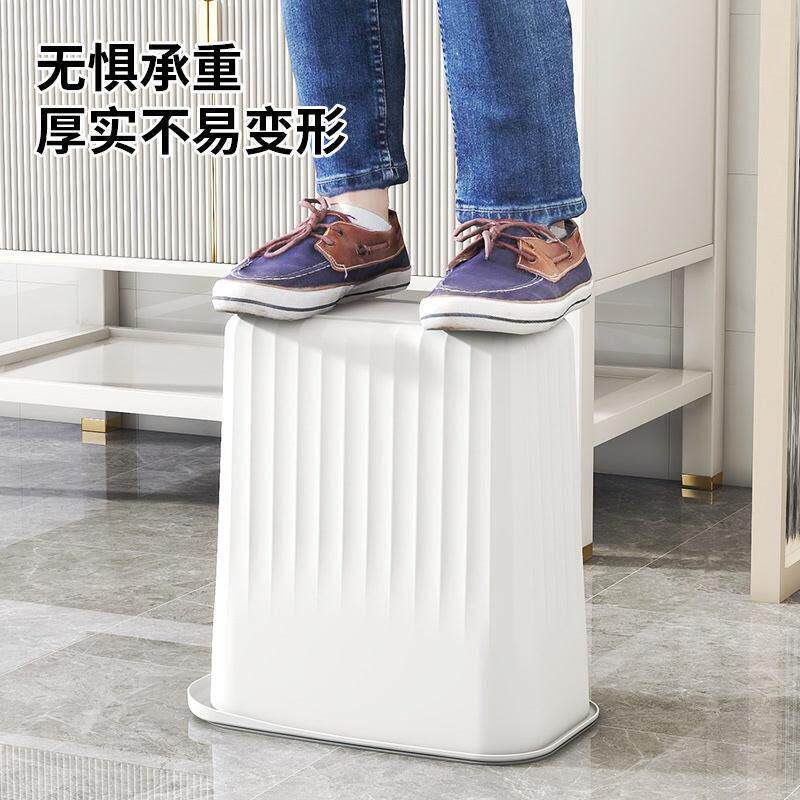 垃桶家用卫生厕所无盖长方形桶厨房专用666桶2024新间款纸圾简约