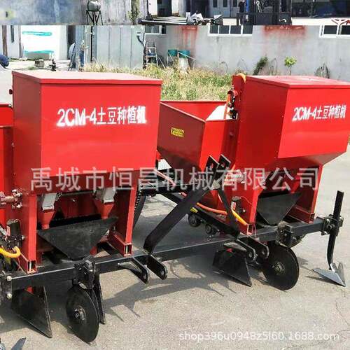 恒昌机械厂家供应 单垄单行 洋芋土豆种植机 四轮拖拉机后带播种