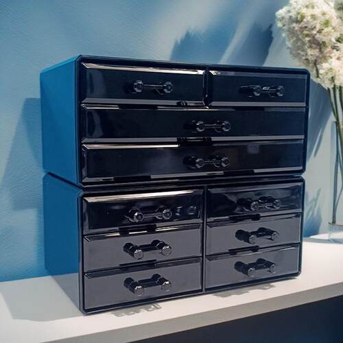 家产亚克力纳双层抽屉HLA式护肤品饰厂品收盒学生宿舍杂生物整理