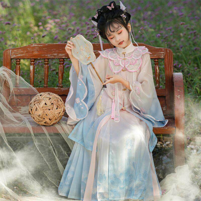 儿童汉服女童春夏2026新款女童高端明制汉服中国风唐装超仙古装