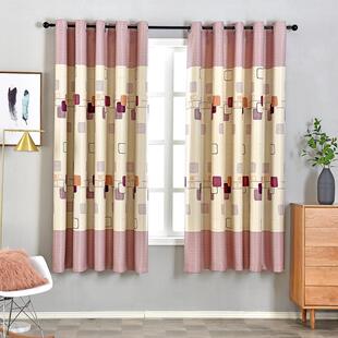 X1AW窗帘成品2023新款 客厅简约现代卧室小窗短帘全遮光飘窗遮阳布