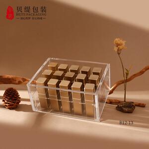 亚克力方正小盒子 透明可食品级内衬可放小瓶 虫草保健品瓶