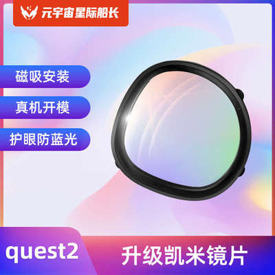 OculusQuest2近视镜片非球面树脂防蓝光镜片抗辐射quest2磁吸眼镜