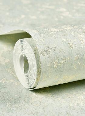 浅绿色壁纸 现代简约3d硅藻泥纯色素色淡绿色非自粘无纺布墙纸