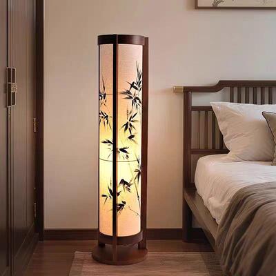 宋式美落地灯客厅装饰灯新中式2025学年新款实木室室5506茶书房立