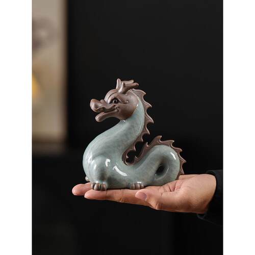 十二生肖摆件全套龙吉祥物马蛇羊猴鸡狗猪鼠牛虎兔陶瓷工艺品摆设