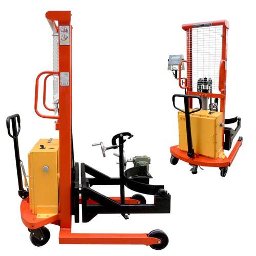 PDSW500-15CH-EX电动防爆叉车称重油桶翻转倒料车电子秤翻桶机