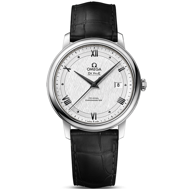 [9.8新]欧米茄碟飞系列精钢自动机械手表男表424.13.40.20.02.006