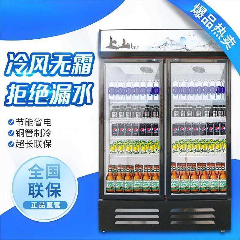 冷藏饮料展示柜商用保鲜柜立式单门双开门三门冰柜冰箱超市啤酒柜
