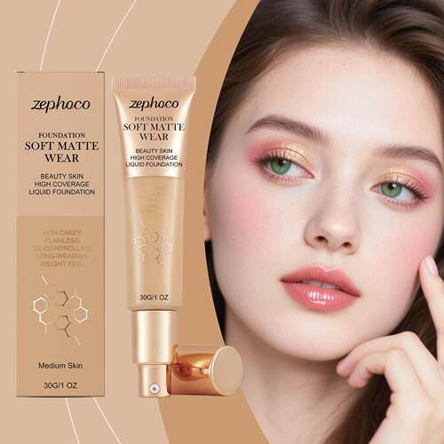 Zephoco Smooth Skin Concealing Foundation Lotion - Hydrating