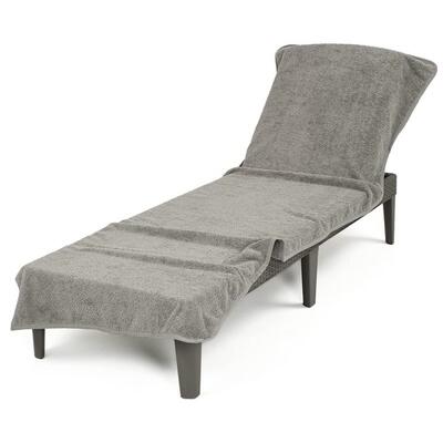 276沙滩泳池闲椅套休草沙坪椅套庭院椅套 滩泳池休闲椅毛椅巾 躺