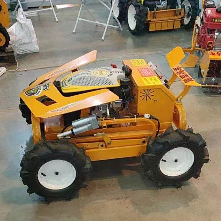 自走式遥控碎草机多功能履带割草器自充电轻巧耐用