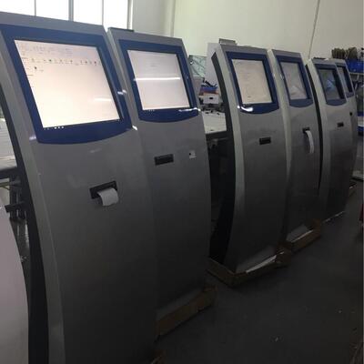 19寸立式查询机排队叫号取票机窗口打票机自助终端机器人厂家
