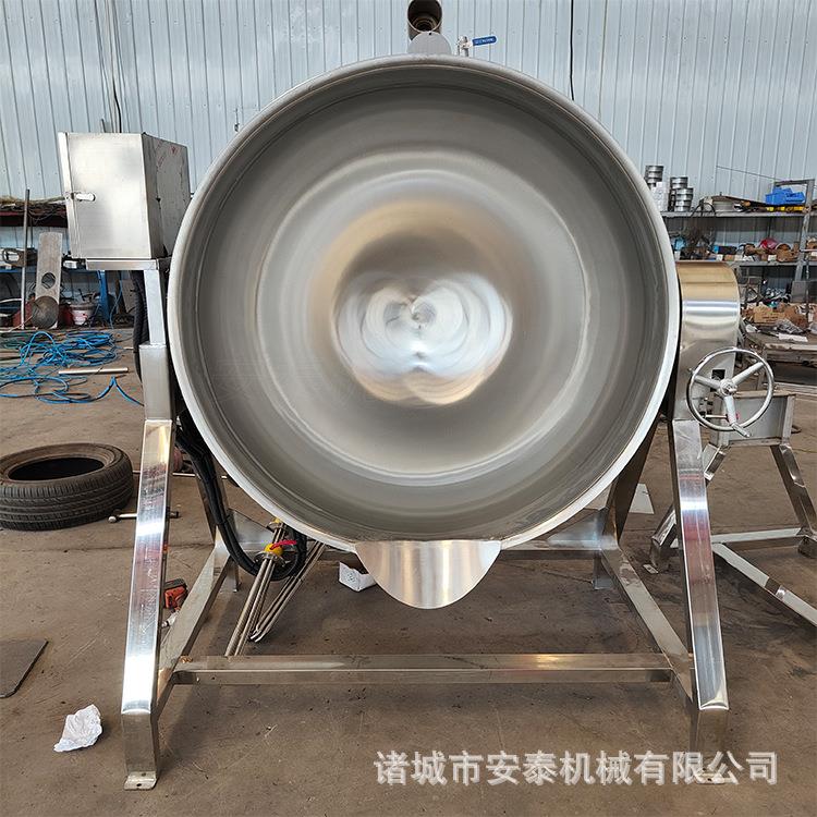 苦荞茶炒锅 胡辣汤熬煮设备 河南胡辣汤煮锅 自动化糖设备 炒料锅