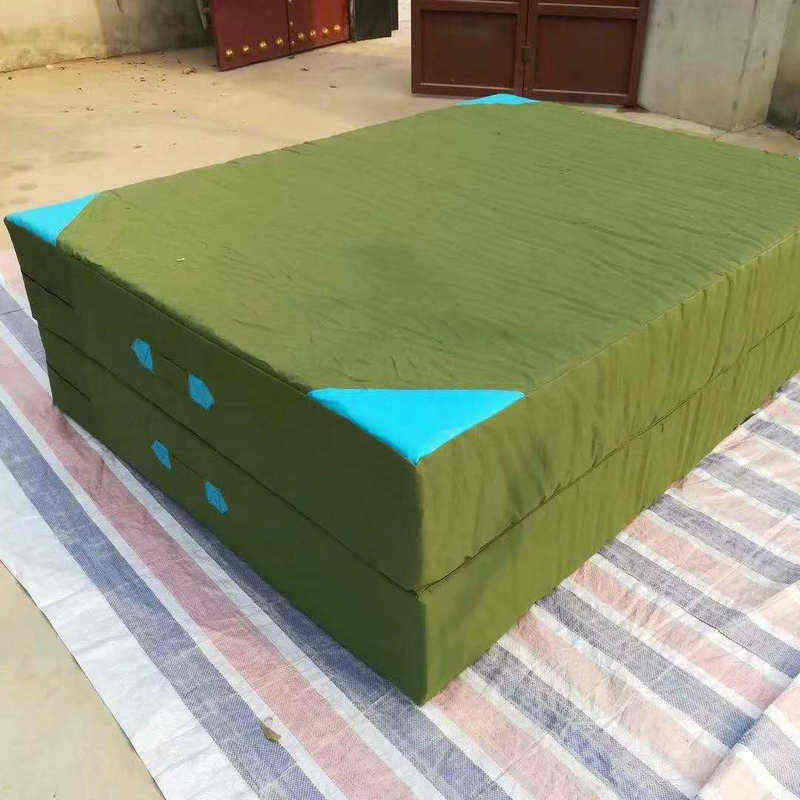 体操垫跳高保护垫折叠跆拳道武术加厚垫子仰卧起坐训练防护海绵包