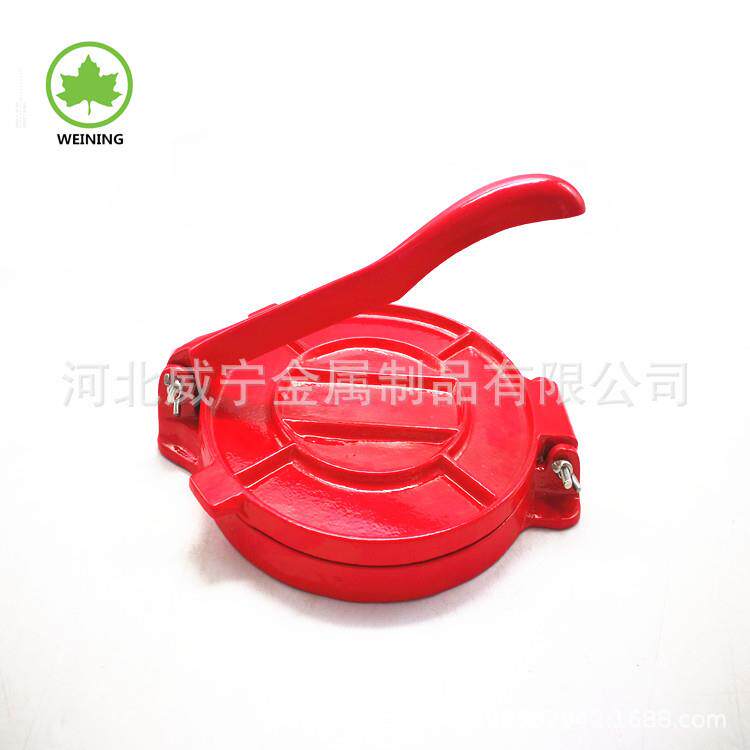 手动制作模具汉堡压肉器金属圆形铸铁植物油搪瓷不粘肉饼压饼器