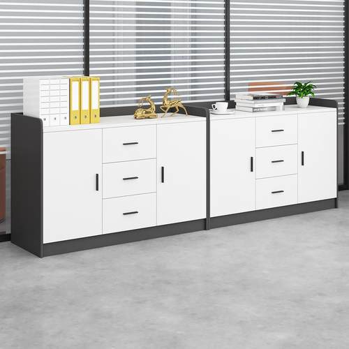 矮柜会议室茶水柜办公室办公柜子文件柜隔断柜带锁储物柜打印机柜