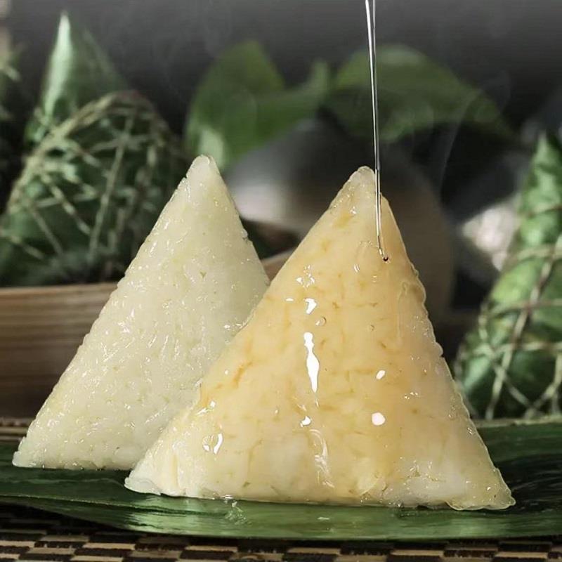 大别山安徽新鲜原味粽子糯米清香白米粽端午节日福利团购工厂直销
