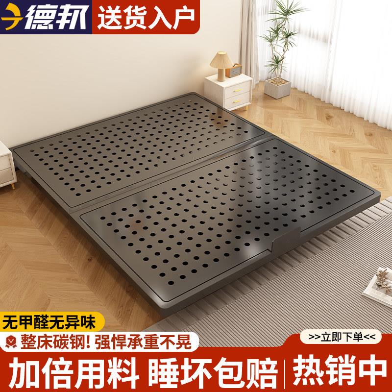 悬浮床碳素钢架床现代简约主卧双人床宿舍单人床悬空铁艺无床头床