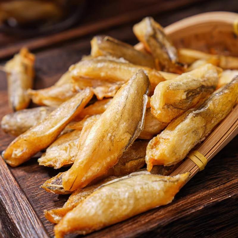香酥龙鱼酥即食500g袋装深海香小鱼烤豆腐鱼干海鲜海味小零食