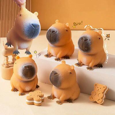 Capybara Relax Squeeze Toy TPR Novelty Cartoon Animal Anti S